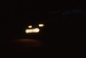 Jean-Paul Perusse / Martin Headland in their VW Golf Rallye at the spectator point on Friday night.