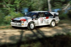 Bruno Kreibich / Jeff Becker were in the sole front-running Audi Quattro after the Choinere / Weinheimer Quattro DNF'ed.