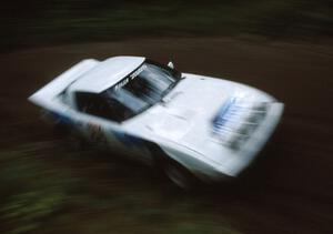 Carl Keiranen / Diane Sargent Mazda RX-7 screams by for an afternoon drive down Blue Trail.