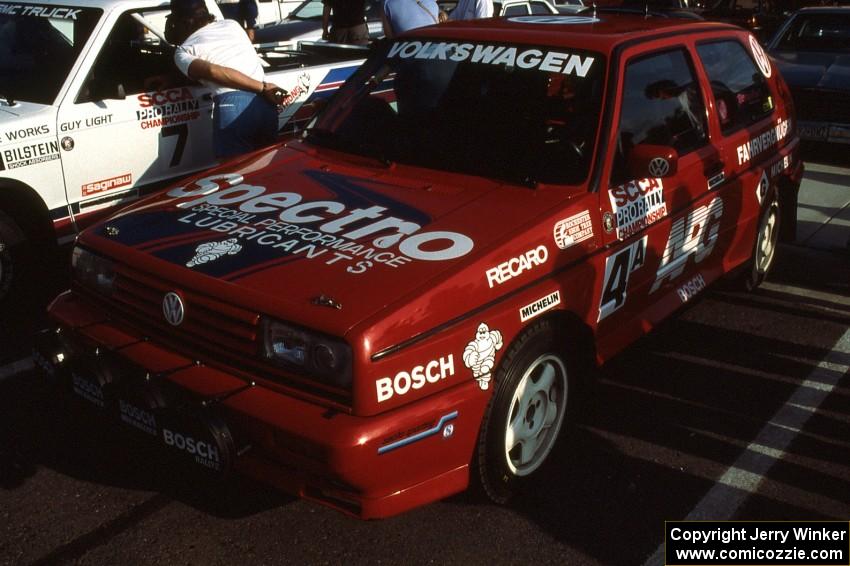 Jean-Paul Perusse / Martin Headland ran Group A in a VW Golf Rallye.