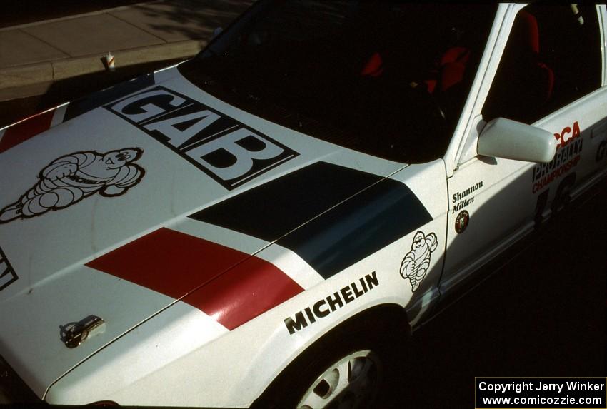 Shannon Millen / Jean Lindamood Mazda 323GTX at parc expose.