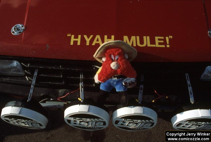 The mascot of the Greg Healey / John MacLeod Dodge Ram 50 when it was still new.