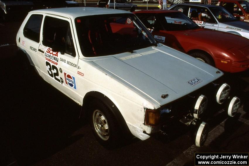 David Beddor / Steven Beddor in their newly-prepped VW GTI. They later found fame with Porsches up Pikes Peak.