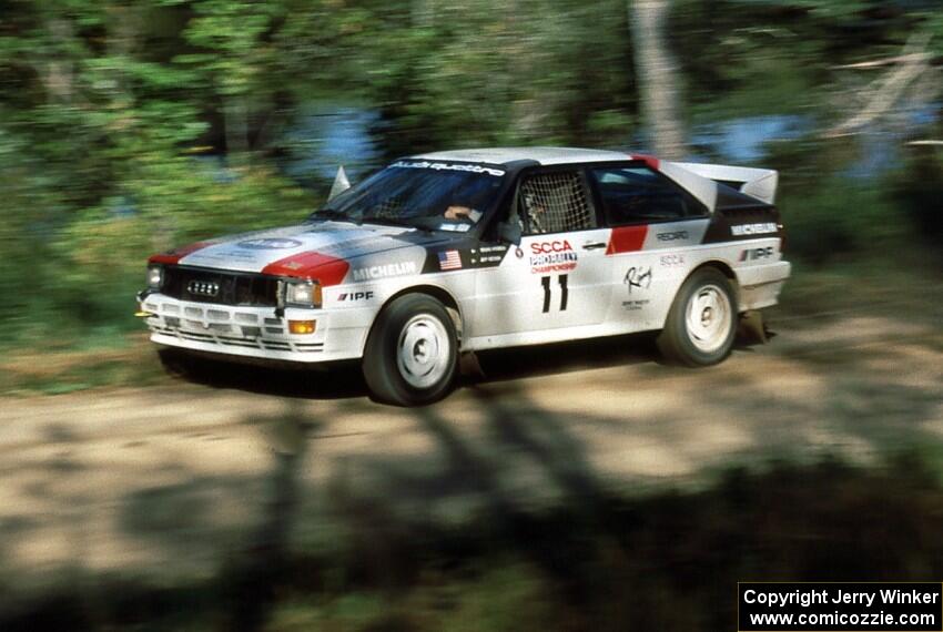 Bruno Kreibich / Jeff Becker were in the sole front-running Audi Quattro after the Choinere / Weinheimer Quattro DNF'ed.