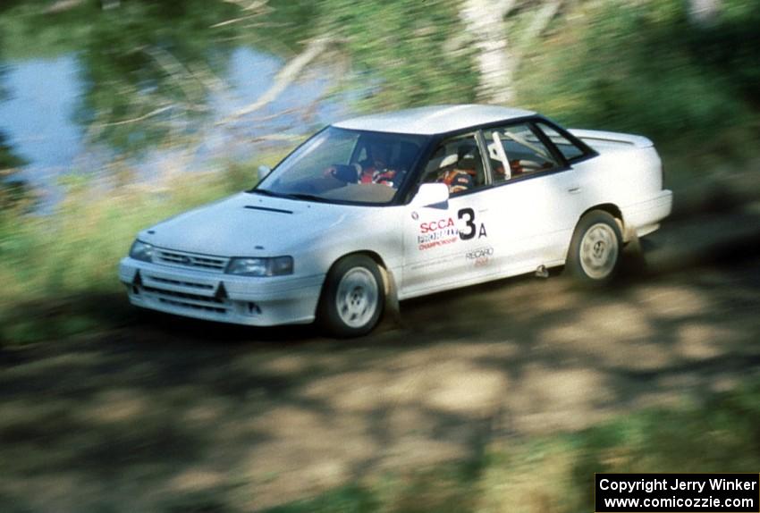 Chad DiMarco / Erick Hauge in their brand new Subaru Legacy.