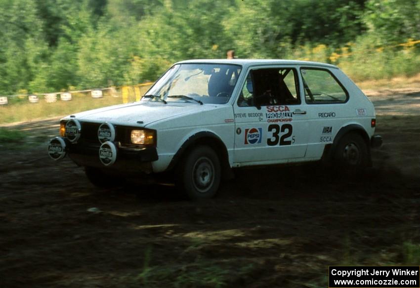 David Beddor / Steven Beddor competed in the divisional rally in their VW GTI.