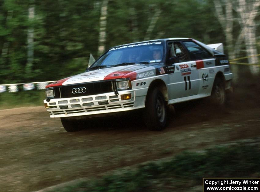 Bruno Kreibich / Jeff Becker Audi Quattro ran near the front all weekend.