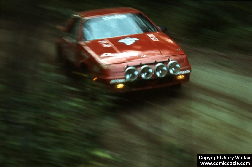 Doug Shepherd / Pete Gladysz flog their open class Dodge Daytona out of a corner.