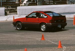 Rob Mackert's D-Stock Honda CRX Si at Raceway Park