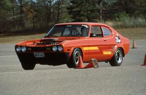 Tom Westrup's G-Prepared Ford Capri at Canterbury Downs lot