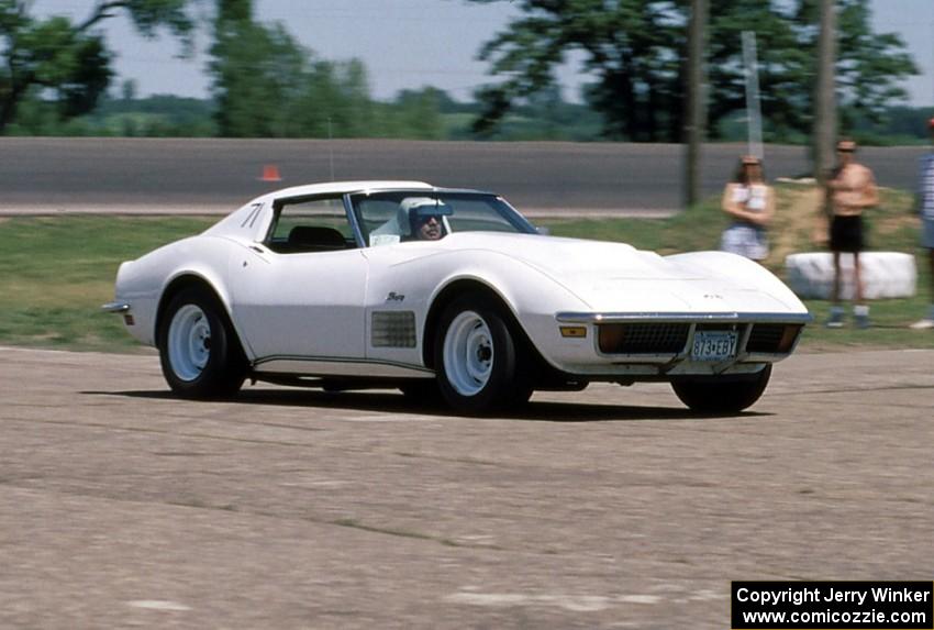 Don Gettinger's A-SP Chevy Corvette at Raceway Park