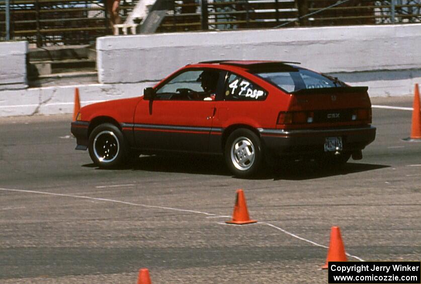 Rob Mackert's D-Stock Honda CRX Si at Raceway Park