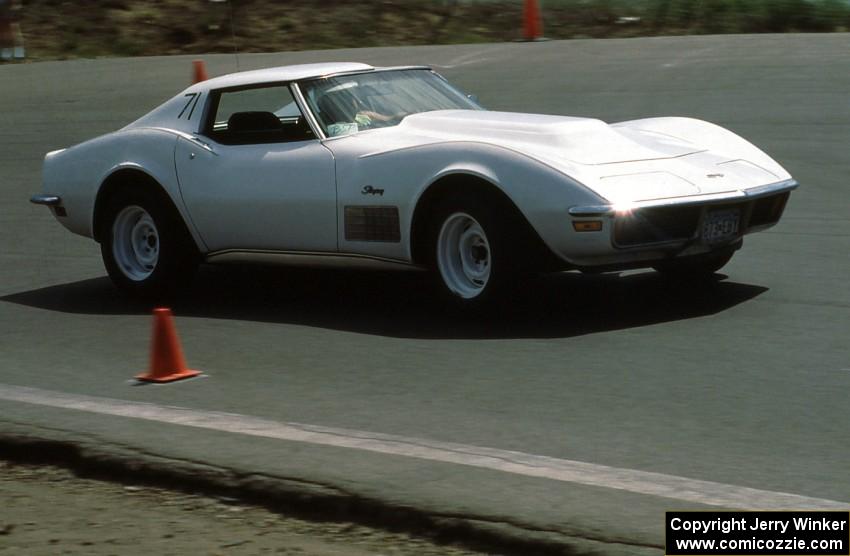 Don Gettinger's A-SP Chevy Corvette at Raceway Park