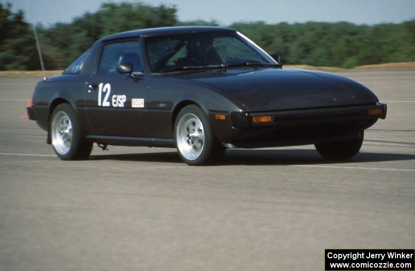 Mike Pekarik's E-SP Mazda RX-7 at Canterbury Downs lot