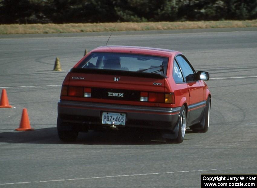 Rob Mackert's D-Stock Honda CRX at Canterbury Downs lot