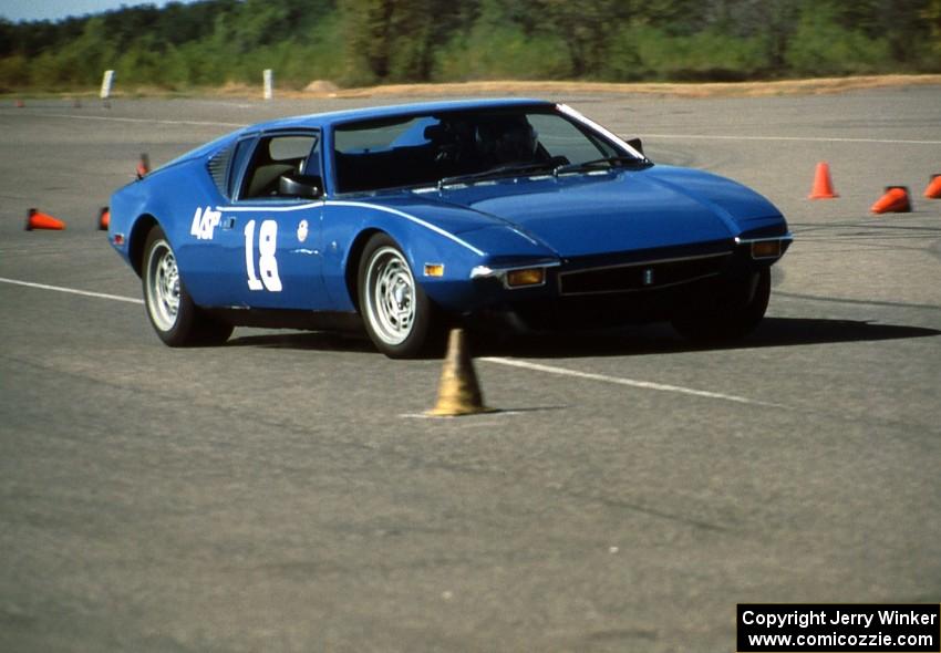 Peter Jarosch's A-SP DeTomaso Pantera at Canterbury Downs lot