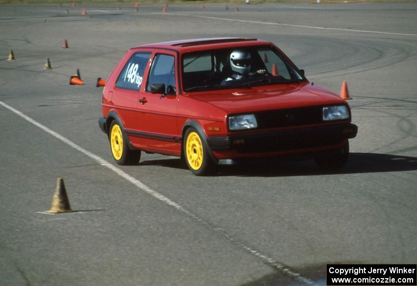 Craig Anderson's D-SP VW GTI at Canterbury Downs lot