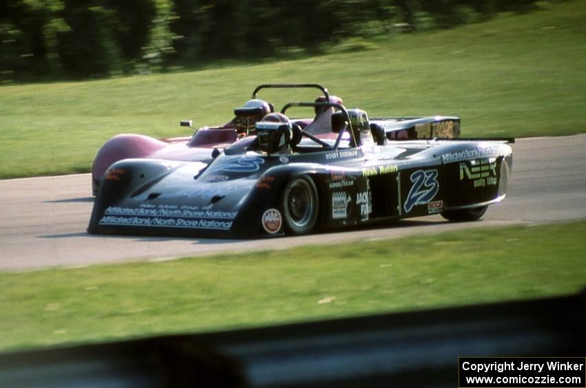 Rocky Eversman's Swift DB-2 and Tony Stefanelli's Lola T-598