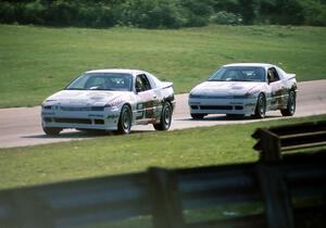 John Norris' and Mike Rutherford's Mitsubishi Eclipses