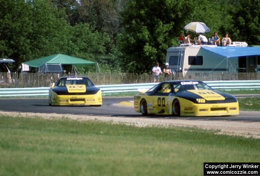 (00) Kal Showket and (07) Jeremy Dale Dodge Daytonas (both GTU)