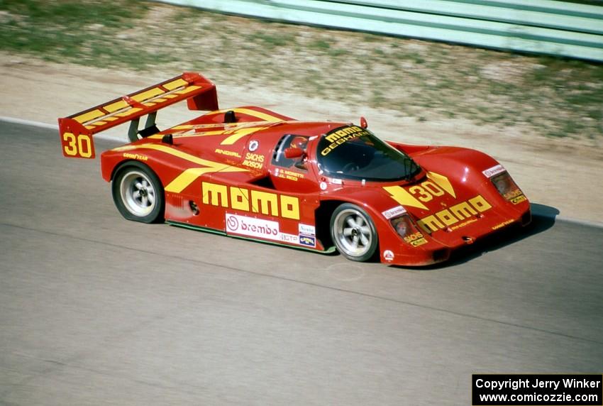 Gianpiero Moretti / Jean-Louis Ricci Porsche 962C (Note the deflating rear tire.)