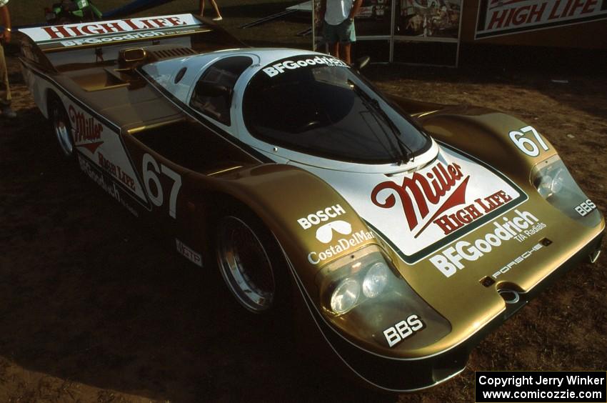 Jim Busby Racing's display Porsche 962
