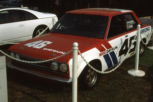 John Morton Datsun 510 on display at the Nissan tent