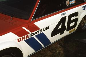 John Morton Datsun 510 on display at the Nissan tent