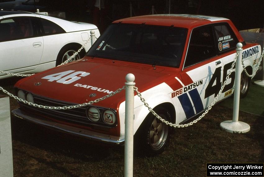 John Morton Datsun 510 on display at the Nissan tent