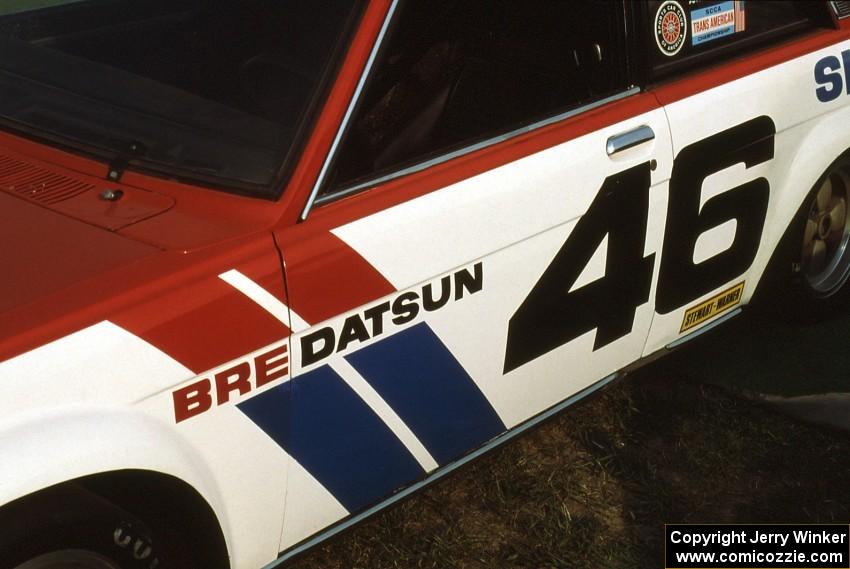 John Morton Datsun 510 on display at the Nissan tent