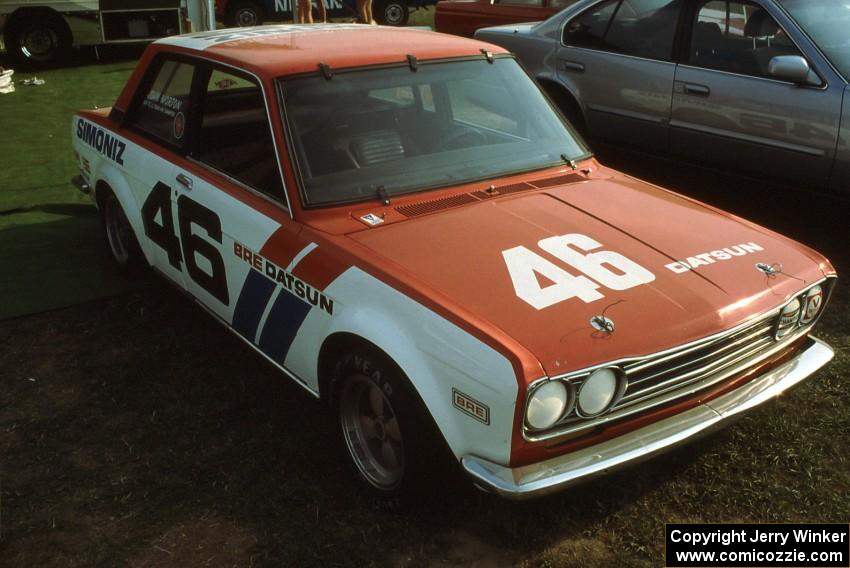 John Morton Datsun 510 on display at the Nissan tent