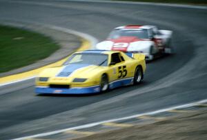 Bob Sobey's Chevy Camaro and Dick Danielson's Olds Cutlass Supreme