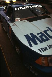 Ron Fellows' Ford Mustang in the paddock after the race