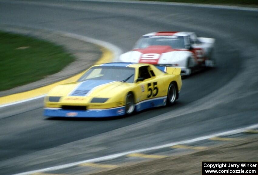 Bob Sobey's Chevy Camaro and Dick Danielson's Olds Cutlass Supreme