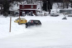 Wendy Burhans / Dan Burhans II SAAB 900 and Randy Christman / Jim Deline VW Rabbit