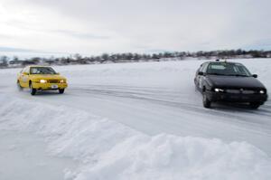 Ty Saiki / Pete Forrey VW Passat and Wendy Burhans / Dan Burhans II SAAB 900