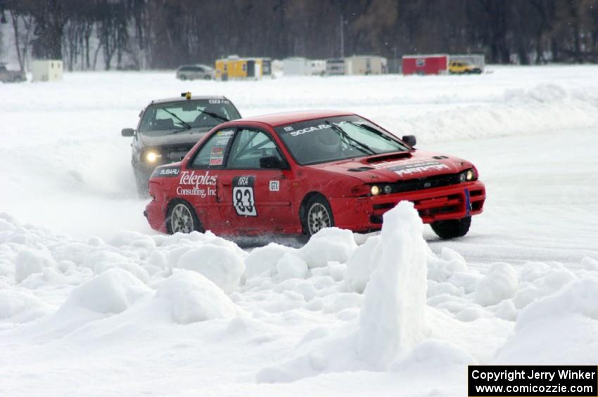 Mark Utecht / Jay Luehmann Subaru Impreza and Ty Saiki / Pete Forrey VW Passat