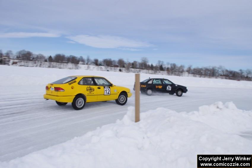 Ty Saiki / Pete Forrey VW Passat and Wendy Burhans / Dan Burhans II SAAB 900