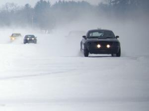 Chad Reinhofer / Cody Reinhofer Audi TT leads the field down the back stretch