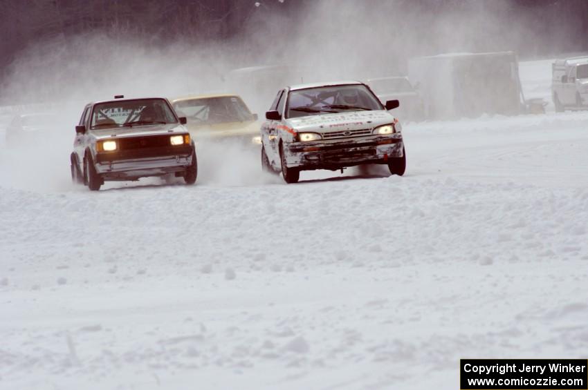 Bucky Weitnauer's VW Rabbit with Will Cammack / Aaron Jongbloedt Subaru Impreza