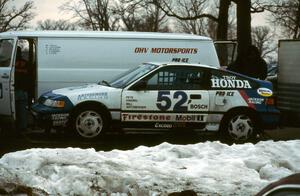 Peter Hansel / Bill Artzberger Honda CRX Si won the enduro