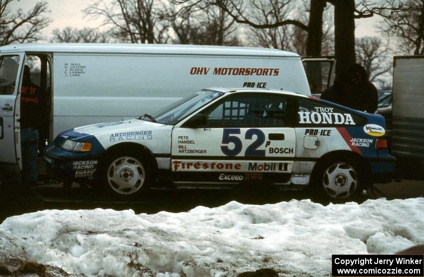 Peter Hansel / Bill Artzberger Honda CRX Si won the enduro