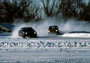 Bob Kunferman / Jim Render VW Scirocco and Todd Schneider's VW Rabbit