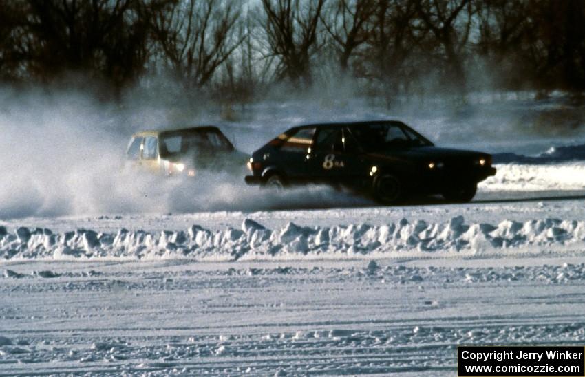 Bob Kunferman / Jim Render VW Scirocco and Todd Schneider's VW Rabbit