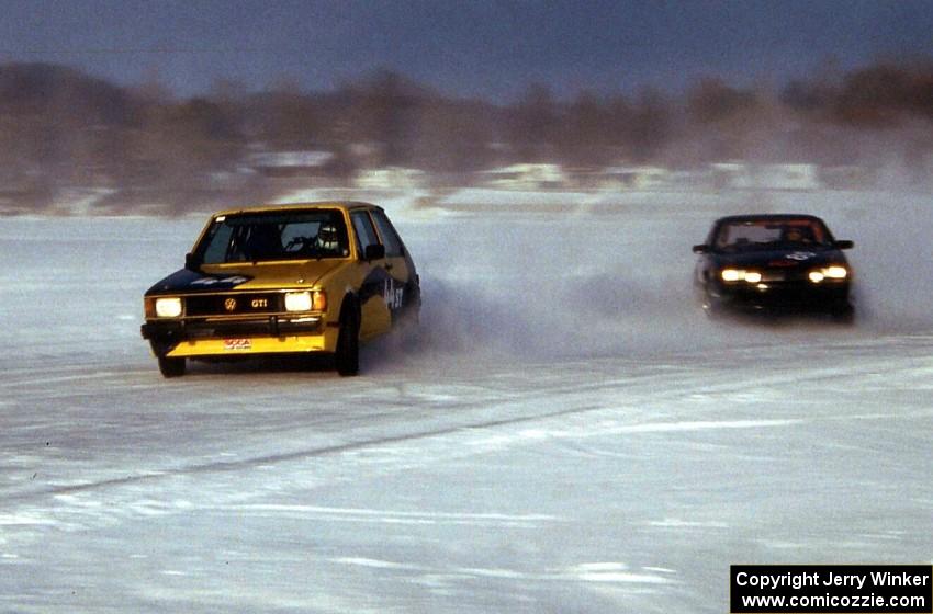 Jeff Burk / Mike Gardner VW GTI and Lyle Nienow / Mark Nienow Chevy Cavalier Z-24