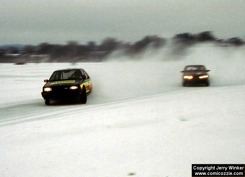 John Menard / Paul Menard Mazda 323GTX and Lyle Nienow / Mark Nienow Chevy Cavalier Z-24