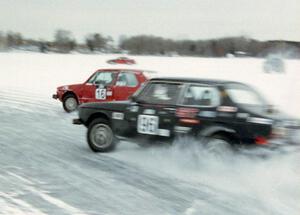 Randy Christman / ??? VW Rabbit and Bob Swinehart / Tony Burhans SAAB 99