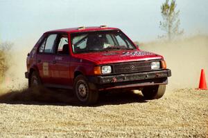 Mark Utecht in Bill Bjorklund's rented Dodge Omni GLH