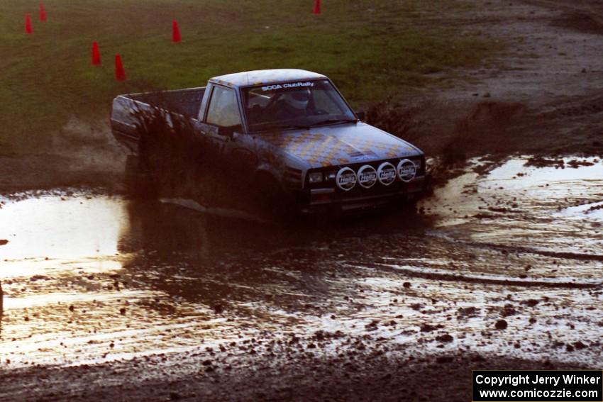 Adam Burney in Mike Halley's Dodge Ram 50