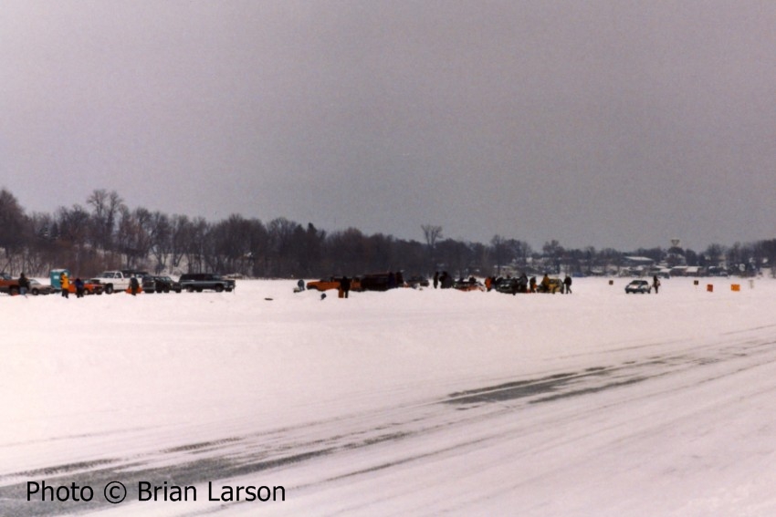 View of the track after the race.